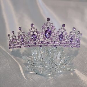 Purple rhinestone tiara